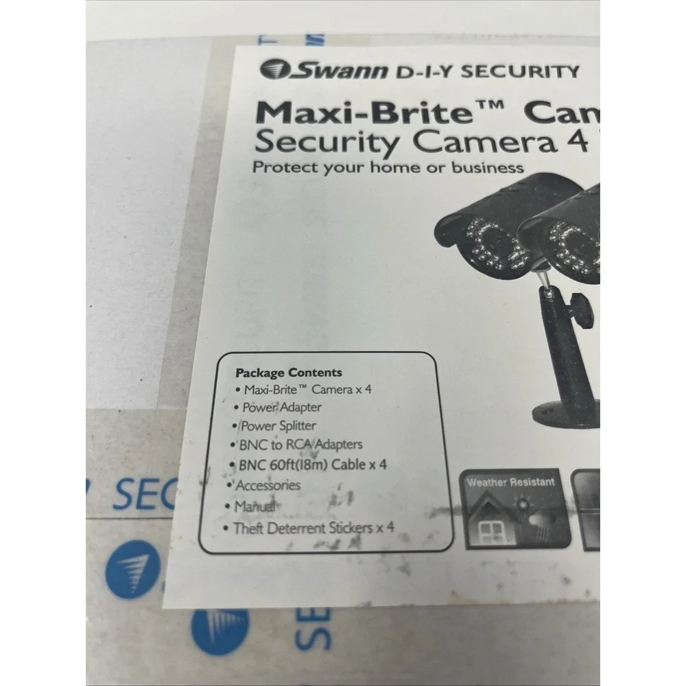 Swann Maxi-Brite Cam Security Camera 4 Pack SW214-4MX‎ NEW SEALED